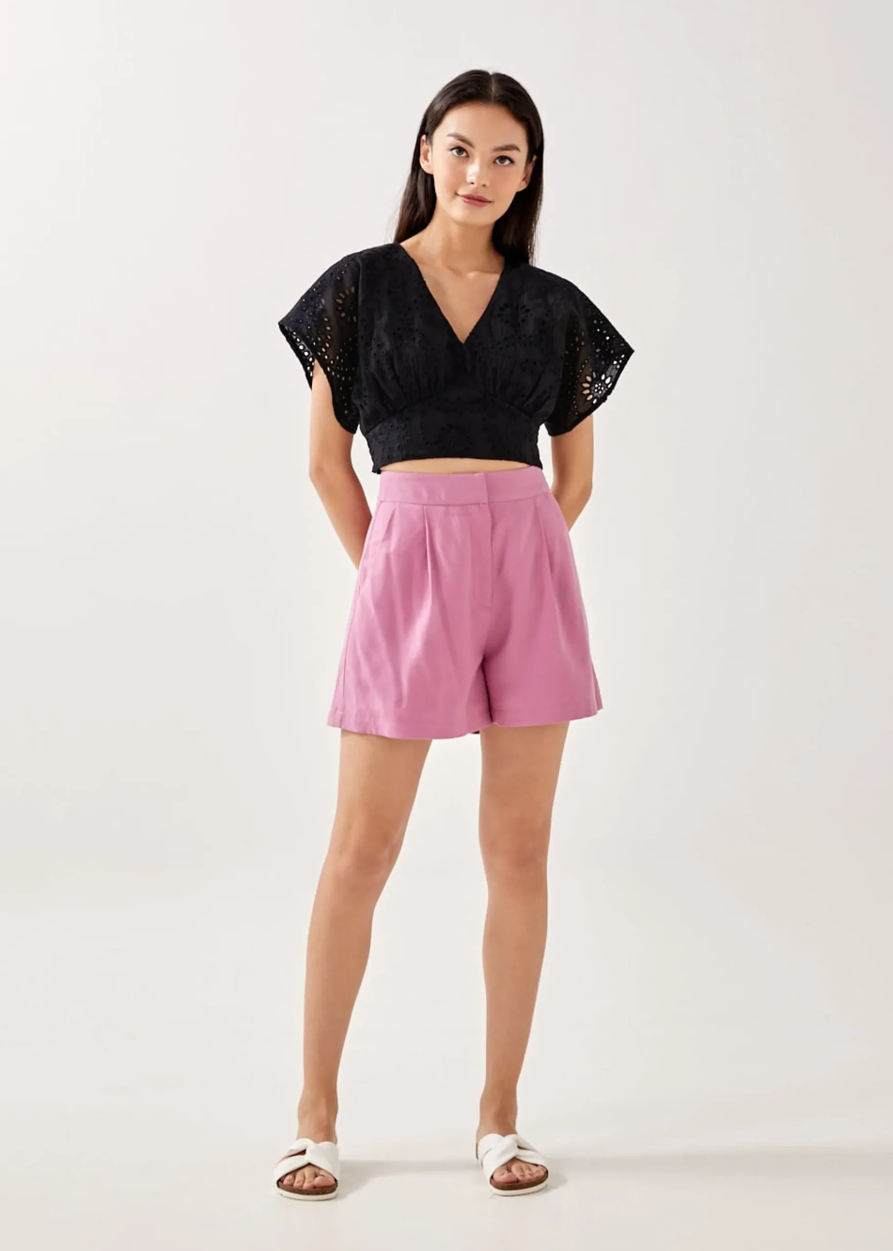 Lithany Broderie Smocked Top