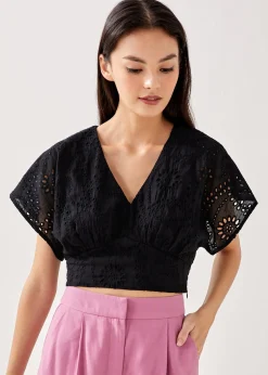 Lithany Broderie Smocked Top