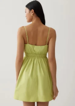 Lolit Cotton Ruched Fit & Flare Dress