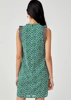 London Printed Mini Shift Dress