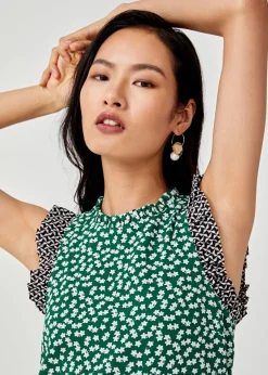 London Printed Mini Shift Dress