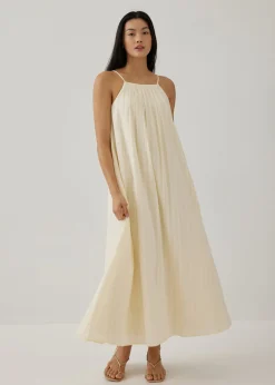 Lotti Textured Trapeze Maxi Dress