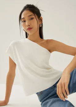 Lotty Asymmetric Knit Toga Top
