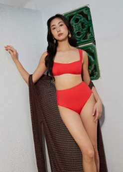 Love Bonito x cheak High Waist Cheeky Bikini Bottom