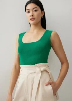 Lovella Knit Square Neck Tank