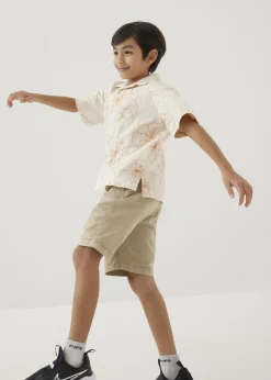 Lucas Embroidered Collared Shirt in Rekindled Blooms