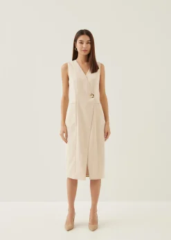 Luci Tailored Column Midi Dress
