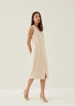 Luci Tailored Column Midi Dress