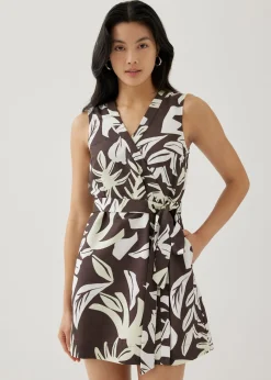 Lupita Wrap Dress in Tropical Breeze