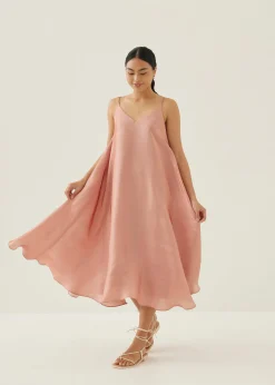 Lyndie Iridescent Trapeze Midaxi Dress