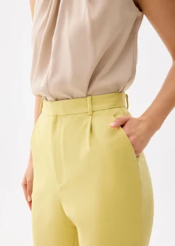 Lynn Tailored Peg Leg Chino Pants