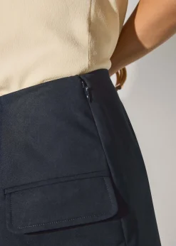 Lyocell Cargo A-line Mini Skort
