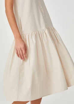 Lysandra Textured Button Down Midaxi Dress