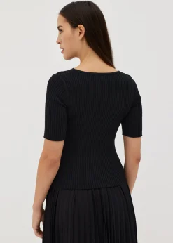 Maddi Knit Twist Front Top