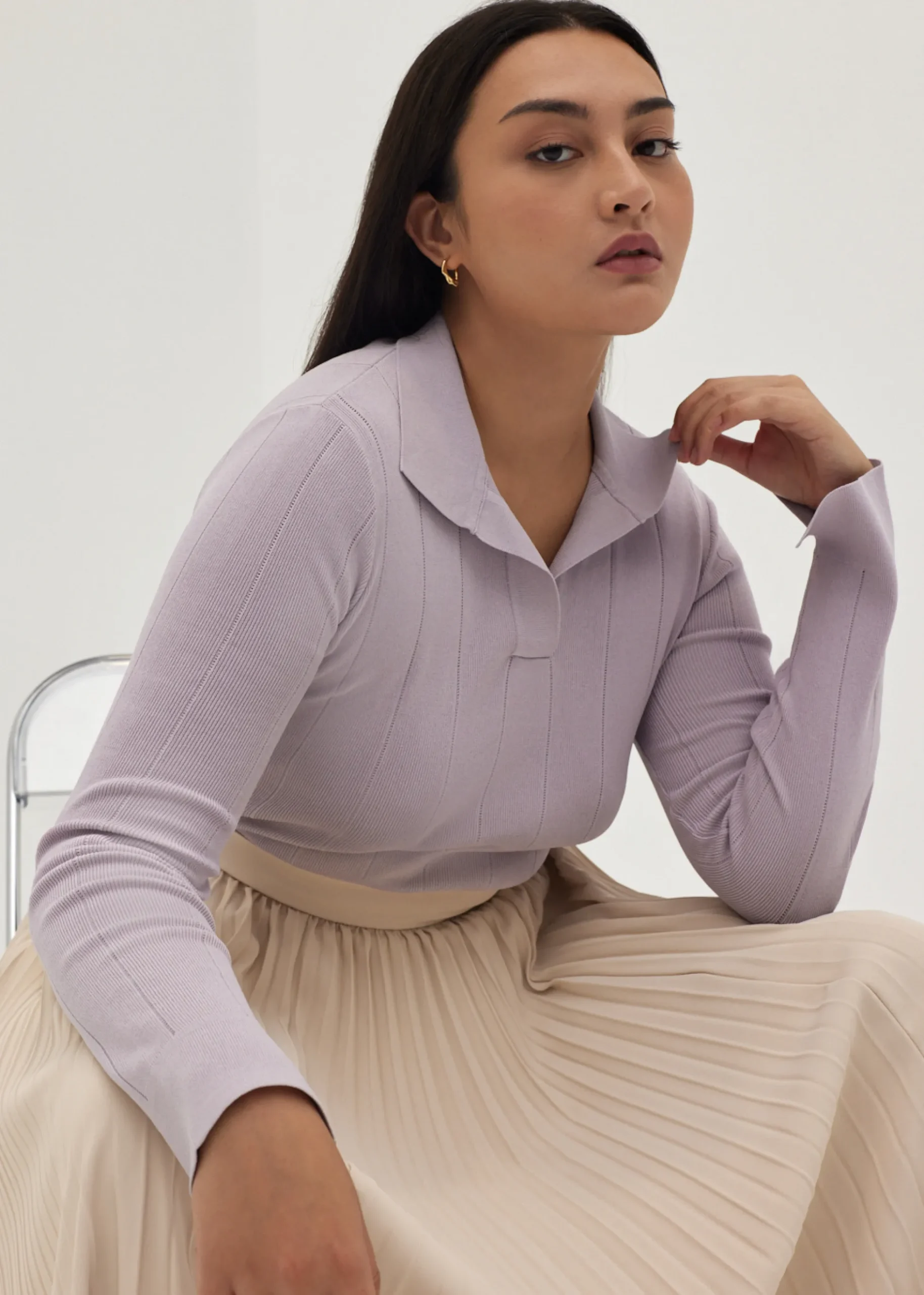 Maddox Knit Polo Top