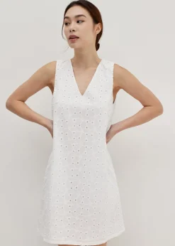 Maelianna Broderie Shift Dress