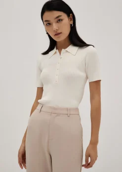 Maevis Collar Knit Top