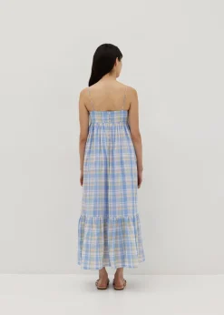 Maggie Plaid Ruffle Babydoll Dress