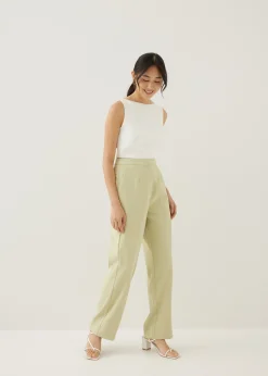 Mailea Boat Neck Crop Top