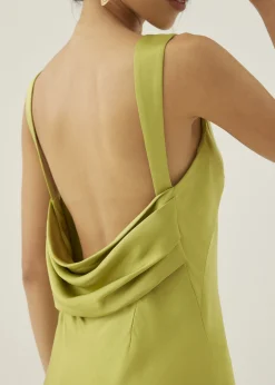 Maizie Padded Drape Maxi Dress