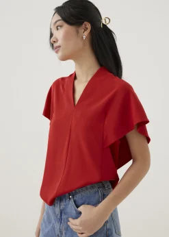 Maleen V-neck Shell Top