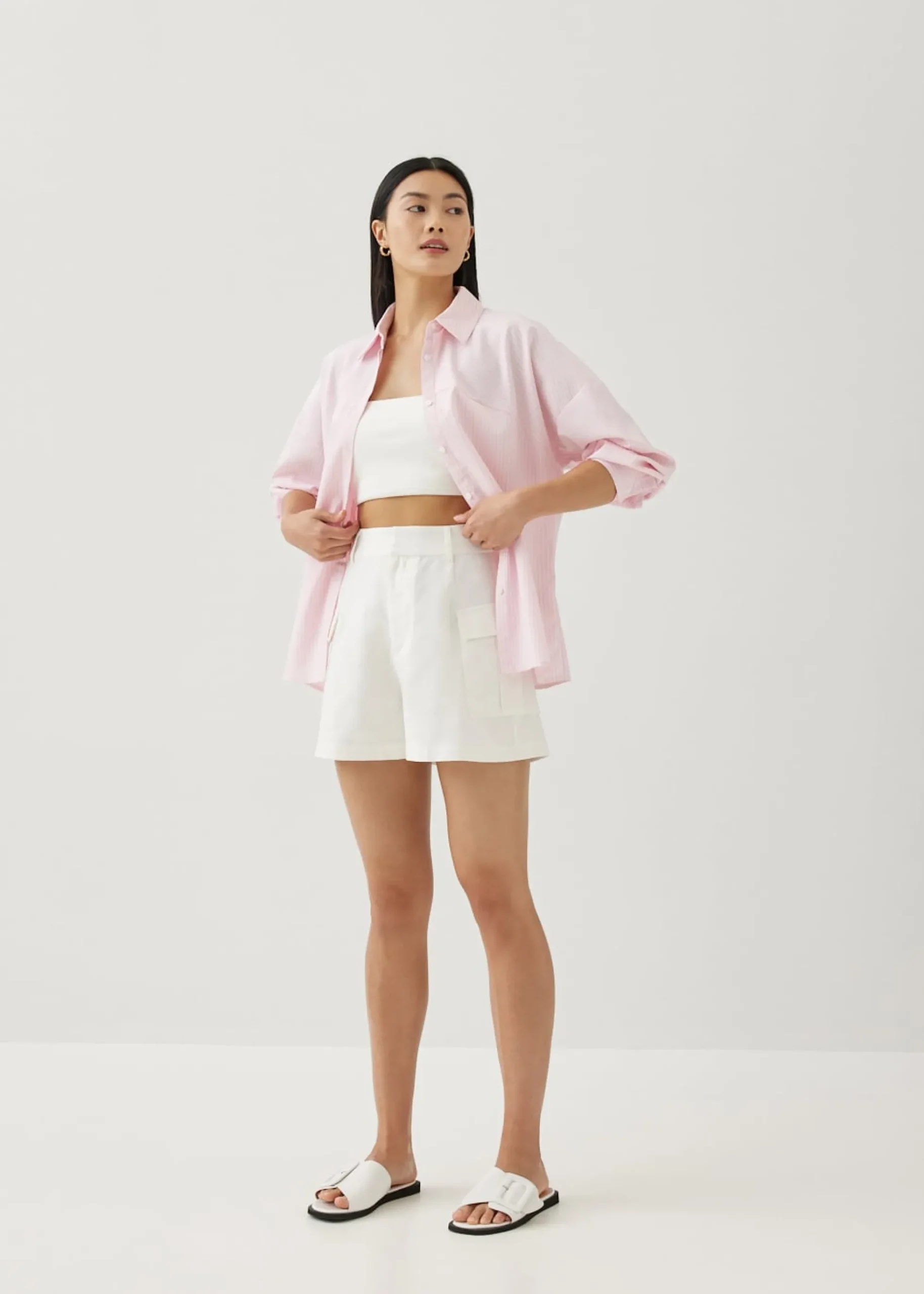 Maliya Striped Oversized Shirt