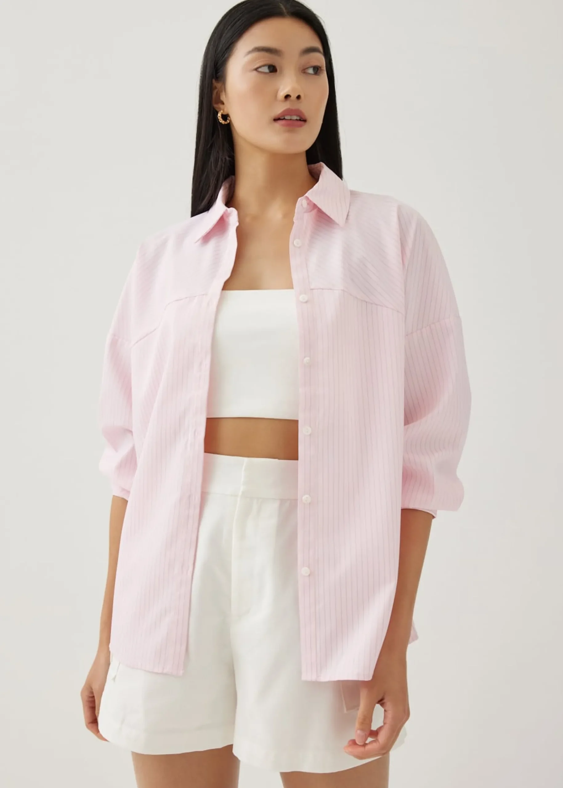 Maliya Striped Oversized Shirt