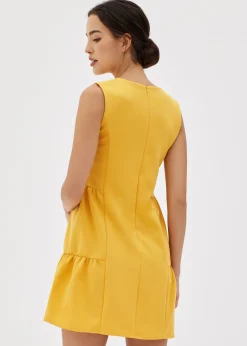 Maloni Tiered Mini Shift Dress