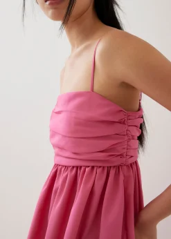 Manika Ruched Tulip Maxi Dress