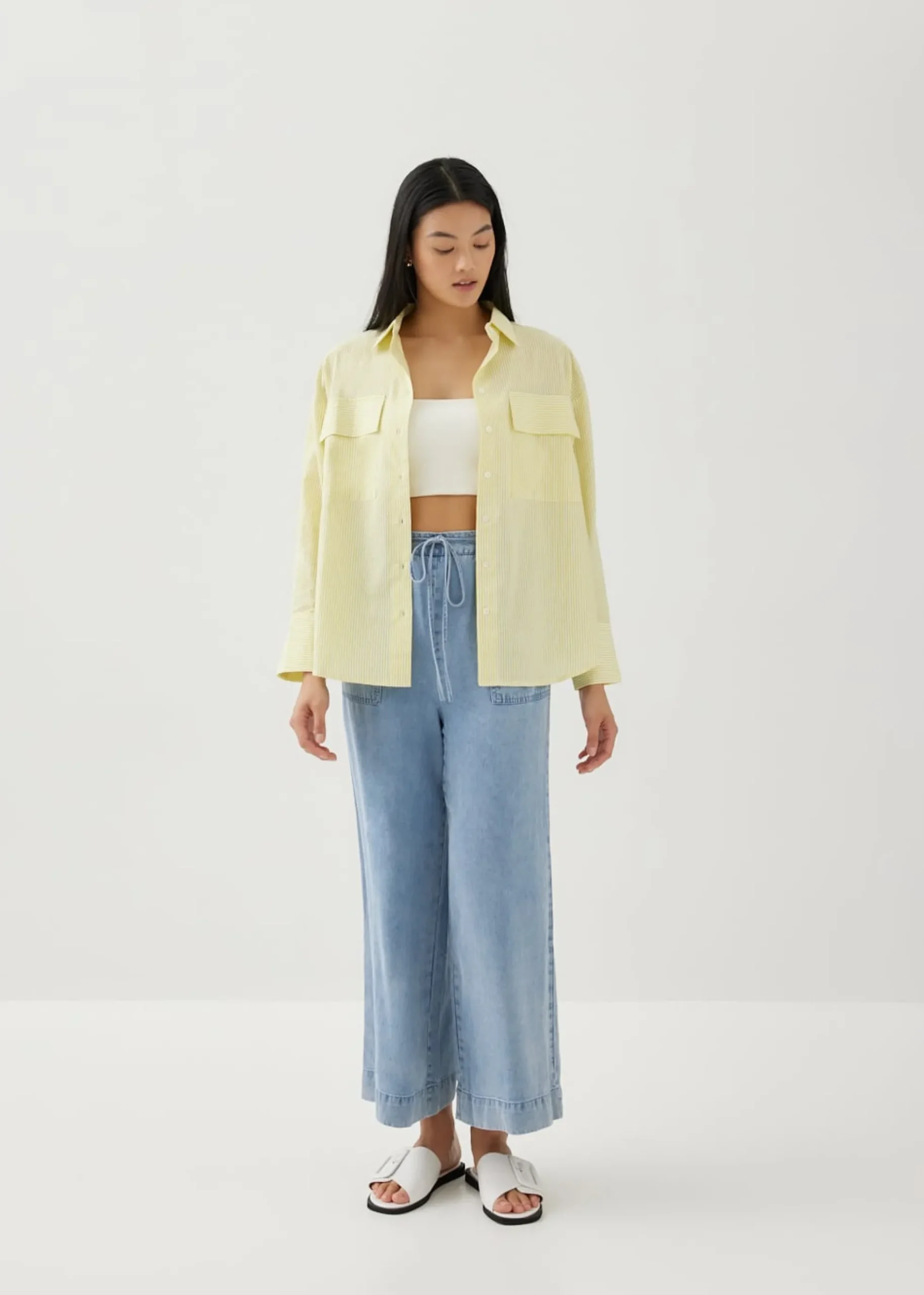 Mariah Striped Oversized Shirt