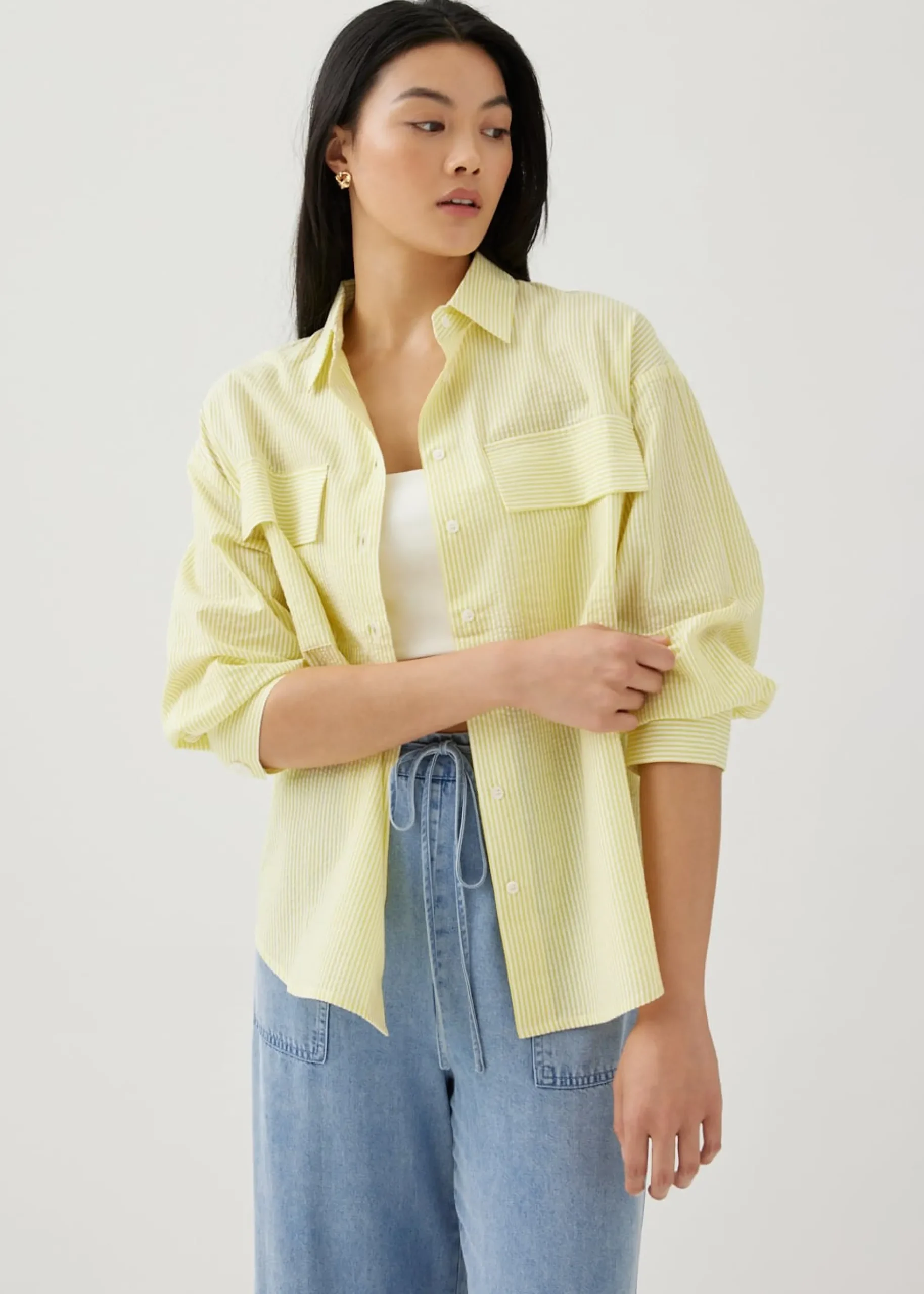 Mariah Striped Oversized Shirt