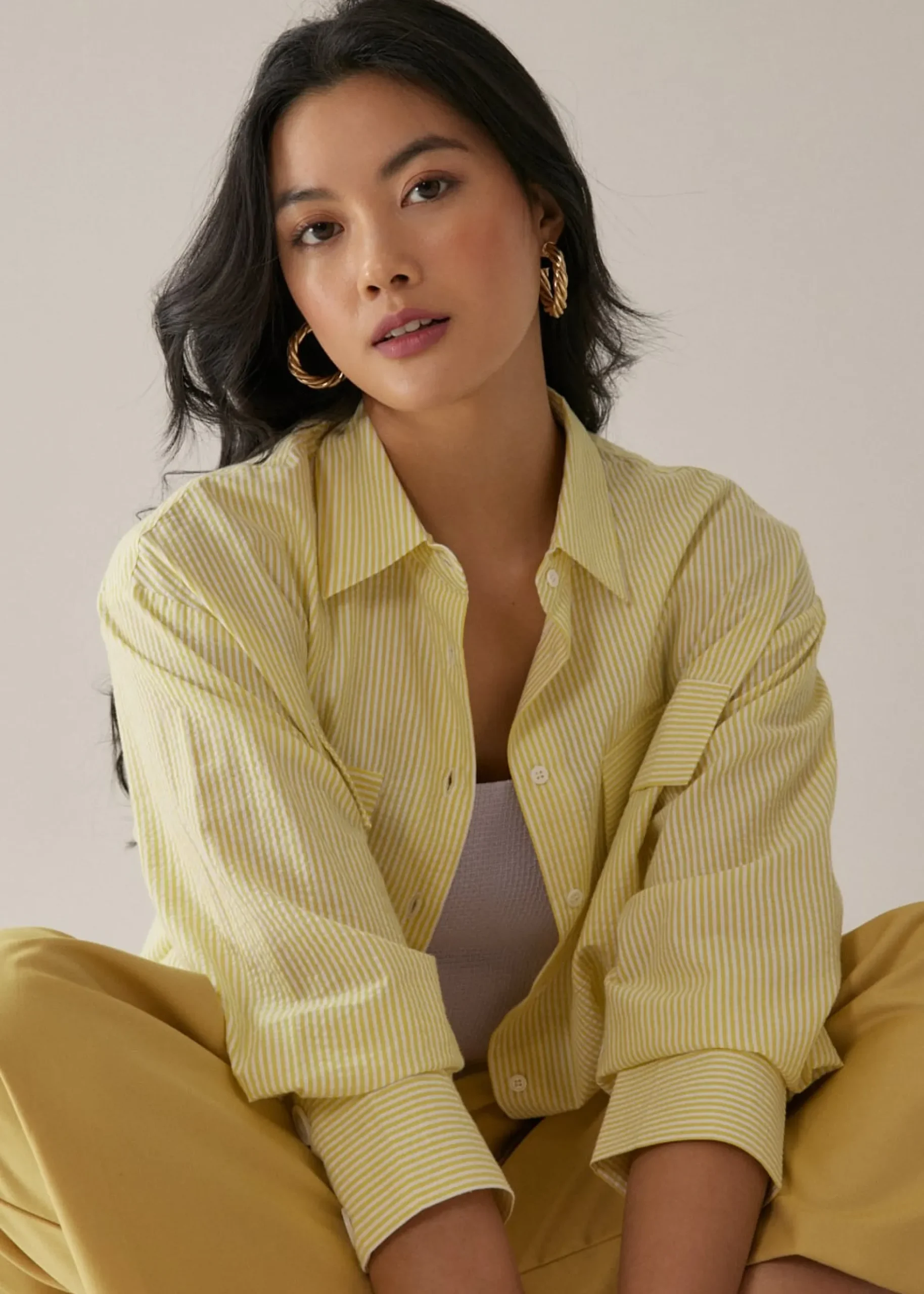 Mariah Striped Oversized Shirt