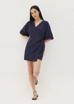 Marlie Kimono Wrap Mini Dress