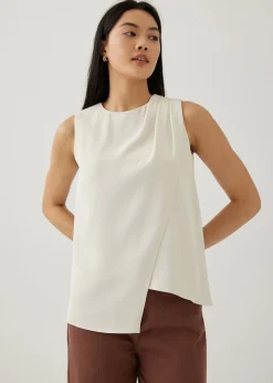 Martha Asymmetric Drape Top