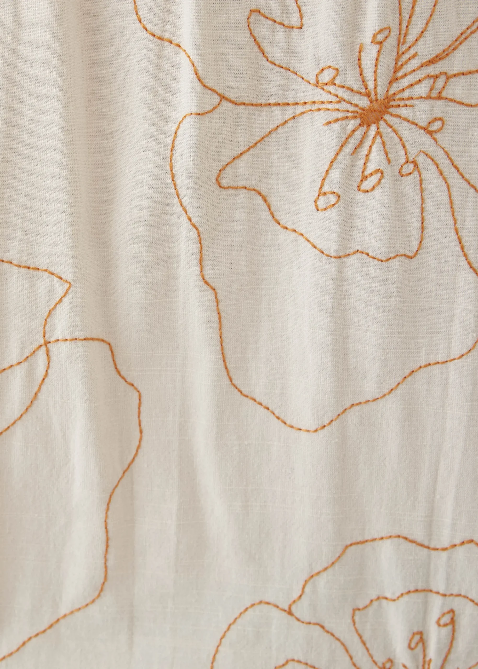 Martina Embroidered Mandarin Collar Mini Dress in Rekindled Blooms