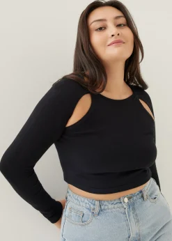 Maudi Knit Fitted Crop Top