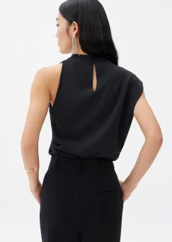Maya Asymmetric Drape Blouse