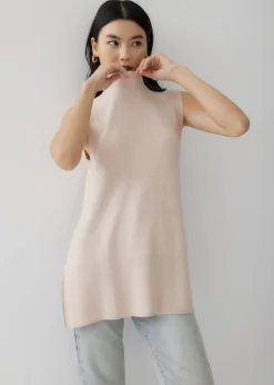 Melinda High Neck Knit Tank Top