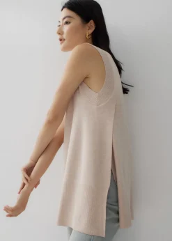 Melinda High Neck Knit Tank Top