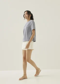 Merlie Relaxed Satin Shell Top