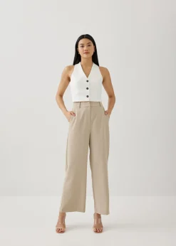 Merlin Tweed Crop Vest