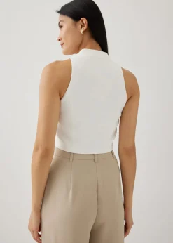 Merlin Tweed Crop Vest