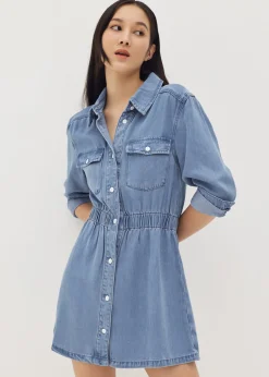 Micaela Elastic Denim Dress