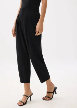 Mika Elastic Pleated Peg Leg Pants