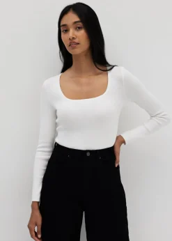 Mikaela Knit Square Neck Top