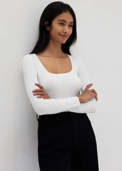 Mikaela Knit Square Neck Top