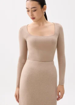 Mikaela Knit Square Neck Top