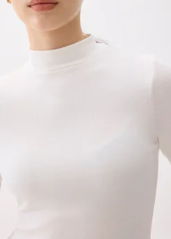 Minh Mock Neck Long Sleeve Top