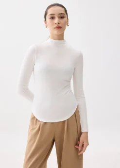 Minh Mock Neck Long Sleeve Top