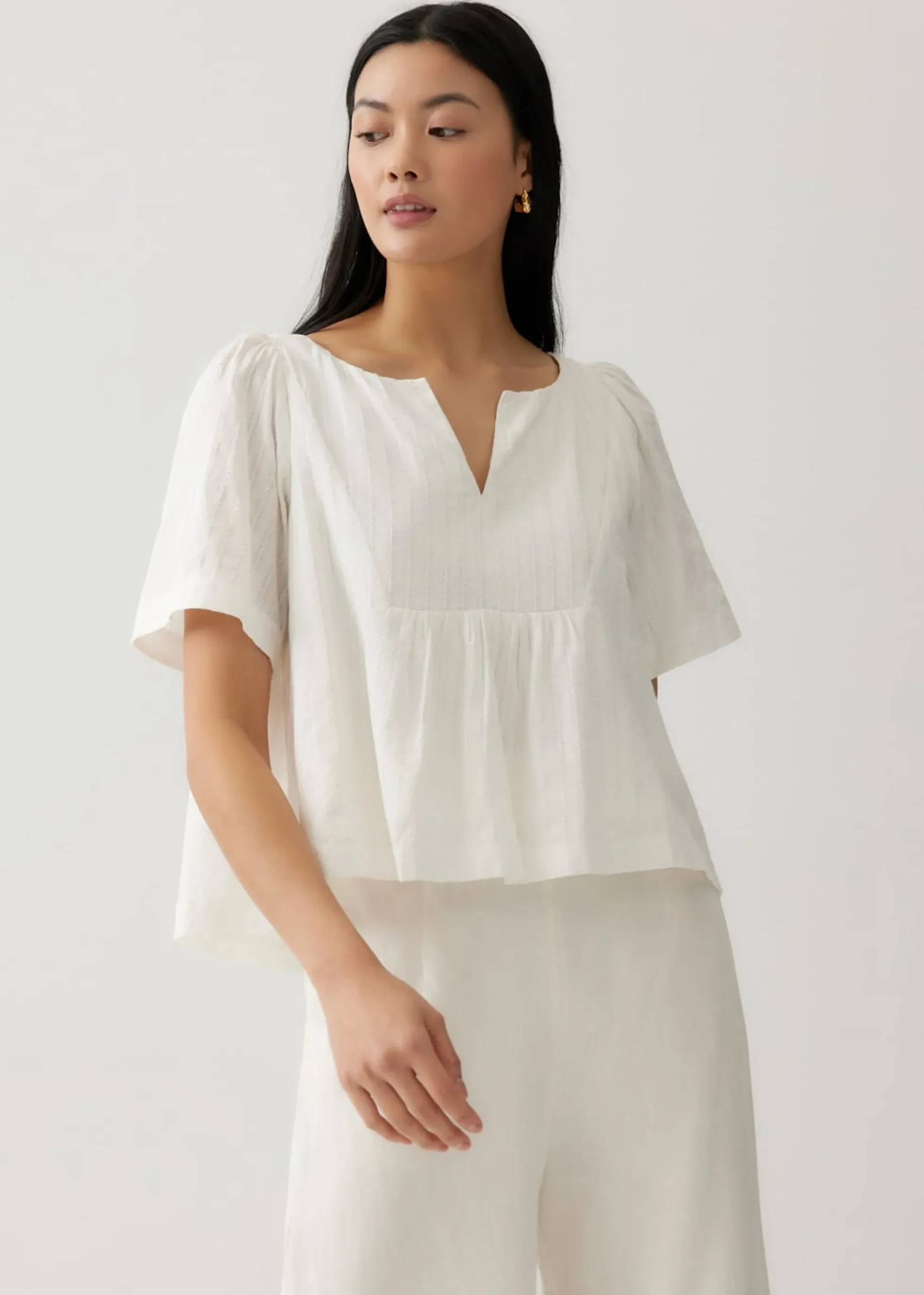 Misha Relaxed Cotton Blouse